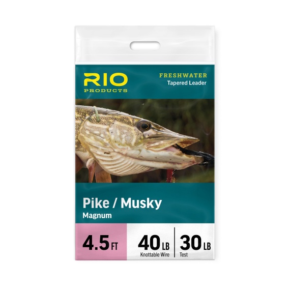 Rio Pike/Musky Stealth Leader 6ft in der Gruppe Angelmethoden / Fliegenfischen / Vorfächer & Vorfachmaterial / Fertige Fliegenvorfächer / Tapered Vorfächer bei Sportfiskeprylar.se (RP24668r)