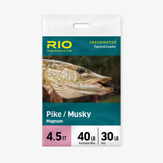 Rio Pike/Musky Magnum Leader - 4.5ft, 30lb class 40lb Knottable Wire in der Gruppe Haken & Zubehör / Vorfächer & Vorfachmaterial / Fertige Vorfächer / Tapered Vorfächer bei Sportfiskeprylar.se (RP24670)