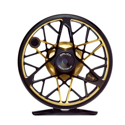 Bauer RVR Black/Gold/Anodize Fly Reel in der Gruppe Angelrollen / Fliegenrollen & Zusätzliche Spule / Fliegenrollen bei Sportfiskeprylar.se (RVR-G-23r)