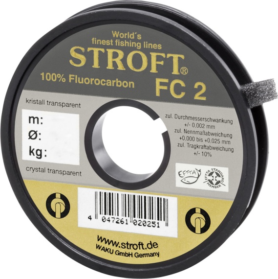 Stroft FC2 Fluorocarbon 50m in der Gruppe Haken & Zubehör / Vorfächer & Vorfachmaterial / Vorfachmaterial / Vorfachmaterial Fliegenfischen bei Sportfiskeprylar.se (S2820r)