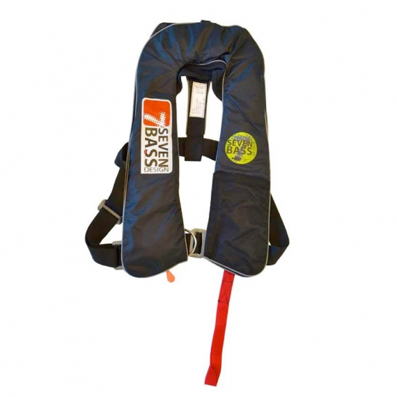 Seven Bass Life Jacket Legacy 150N Full Black in der Gruppe Kleidung & Schuhe / Flotation Kleidung / Schwimmwesten / Aufblasbare Schwimmwesten bei Sportfiskeprylar.se (SB-TGLB)