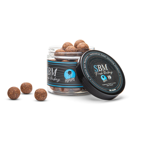 SBM Popups - Fermented Peach & Liver in der Gruppe Köder / Boilies, Baits & Groundbait / Popups & Wafters bei Sportfiskeprylar.se (SBM-FP-Pr)
