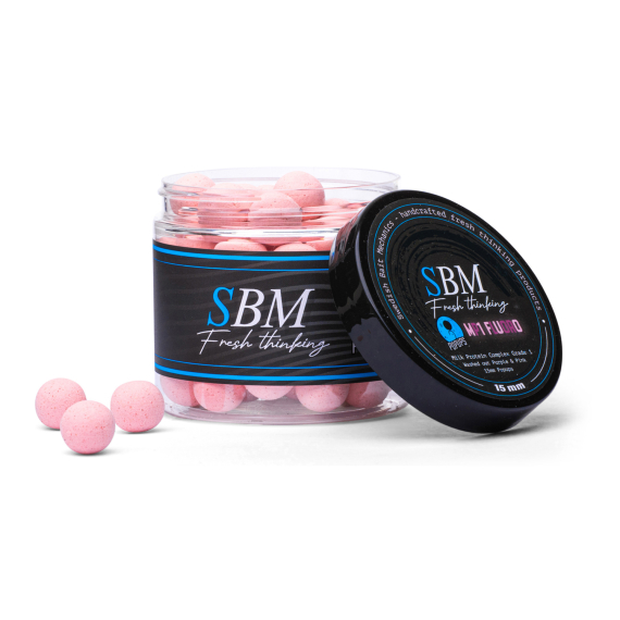 SBM Popups - MP1 (Washed Out Pink), 15mm in der Gruppe Köder / Boilies, Baits & Groundbait / Popups & Wafters bei Sportfiskeprylar.se (SBM-MP1-FL-P-15MM-PK)