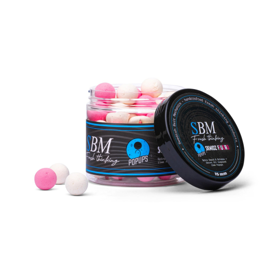 SBM Popups - Sqwidz Pink/White in der Gruppe Köder / Boilies, Baits & Groundbait / Popups & Wafters bei Sportfiskeprylar.se (SBM-SKWID-FL-Pr)