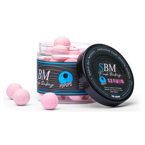SBM Popups - SL2 (Washed out), Pink/Purple, 15mm in der Gruppe Köder / Boilies, Baits & Groundbait / Popups & Wafters bei Sportfiskeprylar.se (SBM-SL2-FL-P-15MM)