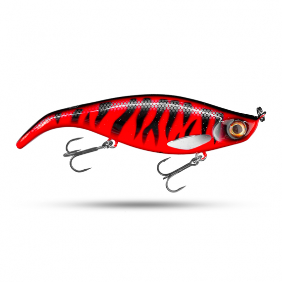 Scout Lip 14cm, 57g, Slow Sink - Red tiger in der Gruppe Köder / Wobbler / Flachlaufende Wobbler bei Sportfiskeprylar.se (SCLIPSS140-22)