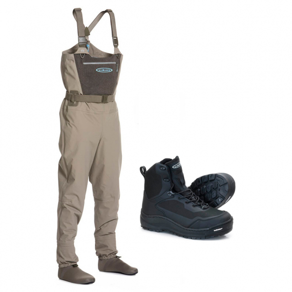 Vision Scout 2.0 Strip Wading Combo in der Gruppe Kleidung & Schuhe / Wathosen & Watschuhe / Watangel Sets bei Sportfiskeprylar.se (SCOUT20STRIPMUSTA)