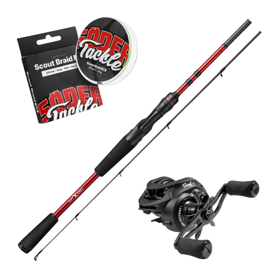 Lake X Perch Casting Combo 7\'2\'\' 5-25g in der Gruppe Angelsets / Baitcast Sets / Baitcast Sets Barsch bei Sportfiskeprylar.se (SCOUTBCLAKEXSET)