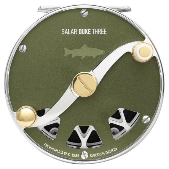 Frödin Salar Duke Reel Matte Hunter Green in der Gruppe Angelrollen / Fliegenrollen & Zusätzliche Spule / Fliegenrollen bei Sportfiskeprylar.se (SDKMHG-01r)