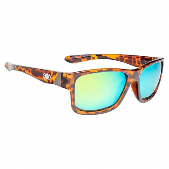 Strike King SK Pro Sunglasses Tortoiseshell Frame, Green Mirror Amber Base Lens in der Gruppe Kleidung & Schuhe / Sonnenbrillen / Polarisierte Sonnenbrillen bei Sportfiskeprylar.se (SG-P302)