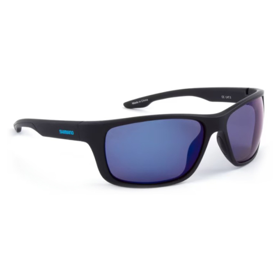 Shimano Eyewear - Matte Black & Blue Mirror in der Gruppe Kleidung & Schuhe / Sonnenbrillen / Polarisierte Sonnenbrillen bei Sportfiskeprylar.se (SHMMCMBBM)