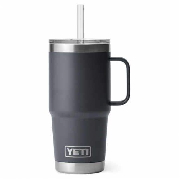 Yeti Rambler 25 Oz Straw Mug - Charcoal in der Gruppe Outdoor / Campingküchen & Utensilien / Thermosflaschen / Thermobecher bei Sportfiskeprylar.se (SKU-0326-CHA)