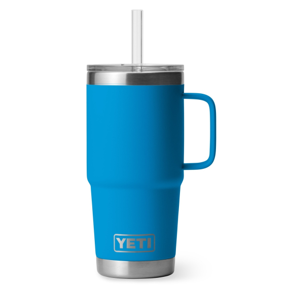Yeti Rambler 25 Oz Straw Mug - Big Wave Blue in der Gruppe Outdoor / Campingküchen & Utensilien / Thermosflaschen / Thermobecher bei Sportfiskeprylar.se (SKU-0326-S24B)