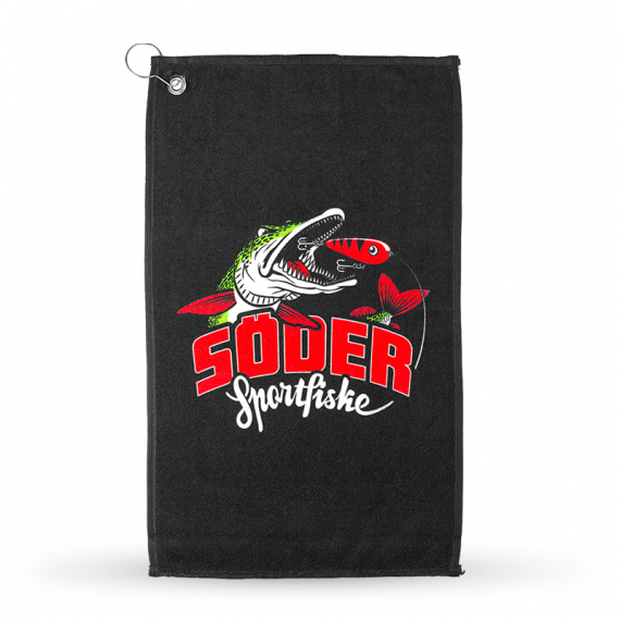 Angelhandtuch Schwartz - Söder Sportfiske in der Gruppe Werkzeuge & Zubehör / Angelhandtuch bei Sportfiskeprylar.se (SODERTOWEL)