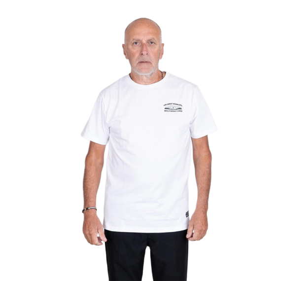 SQRTN X Wolfcreek Lures Tee, White in der Gruppe Kleidung & Schuhe / Kleidung / T-shirts bei Sportfiskeprylar.se (SQWC-001-Sr)