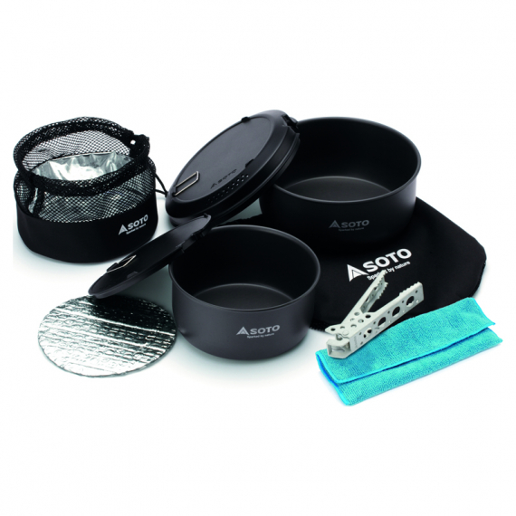 Soto Navigator Cook Set Black in der Gruppe Outdoor / Campingküchen & Utensilien / Campingkocher bei Sportfiskeprylar.se (SSOD-501)