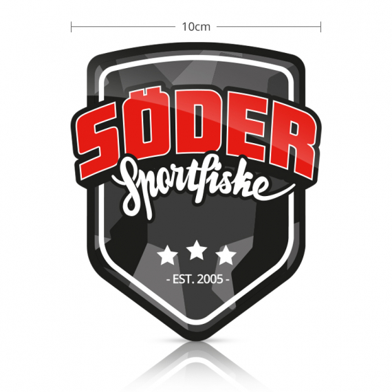 Söder Sticker Shield - Standard in der Gruppe Sonstiges / Aufkleber & Dekale bei Sportfiskeprylar.se (SSS-STANDARD)