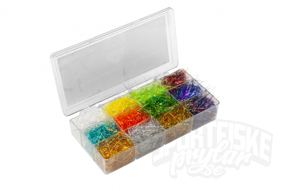 Frödin Dubbingbox Glitz in der Gruppe Haken & Zubehör / Fliegenbinden / Fliegenbindematerial / Dubbing bei Sportfiskeprylar.se (SSSGLD-DISP)