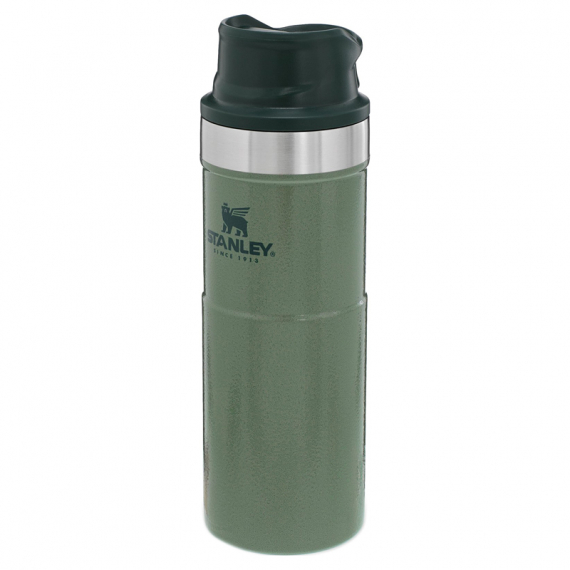 Stanley The Trigger-Action Travel Mug .47L - Hammertone Green in der Gruppe Outdoor / Campingküchen & Utensilien / Thermosflaschen / Thermosflasche bei Sportfiskeprylar.se (ST1006439030)