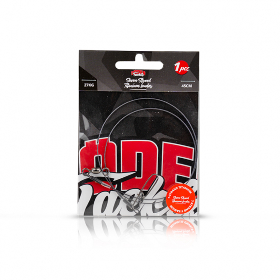 Söder Tackle Pike Leader 1x7 Titanium 45cm, 60lb (1stk) in der Gruppe Haken & Zubehör / Vorfächer & Vorfachmaterial bei Sportfiskeprylar.se (STC-TT0013)