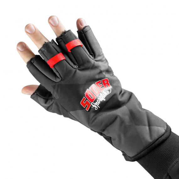 Söder Tackle Half Finger Glove Camo - L/XL in der Gruppe Kleidung & Schuhe / Kleidung / Handschuhe bei Sportfiskeprylar.se (STGCAMOLXL)