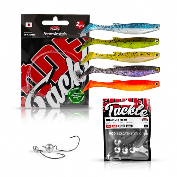 Scout Shad 9 Weedless Bundle in der Gruppe Köder bei Sportfiskeprylar.se (STSCS9WLTO)