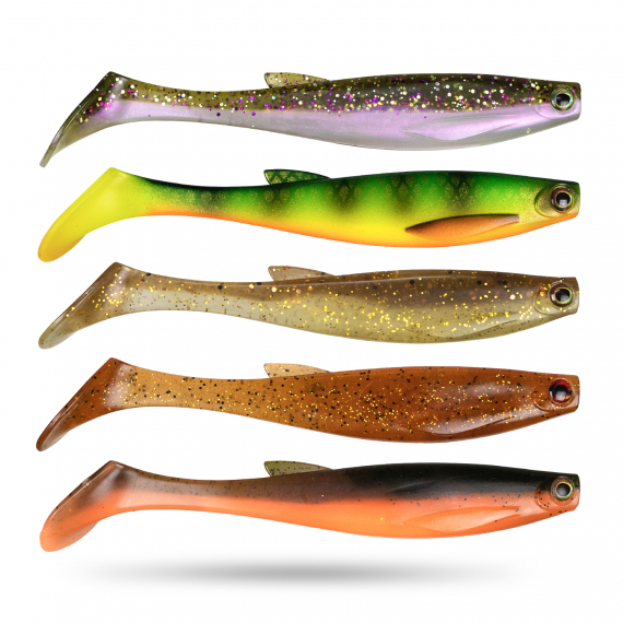 Scout Shad 9cm (5pcs) - Mixed-pack 10 in der Gruppe Angelmethoden bei Sportfiskeprylar.se (STSS9-MIX10)