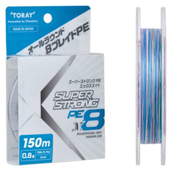 Toray Super Strong Pe X8 150m in der Gruppe Schnüre / Geflochtene Schnüre bei Sportfiskeprylar.se (SUPERSTRONGPE-13LBSr)