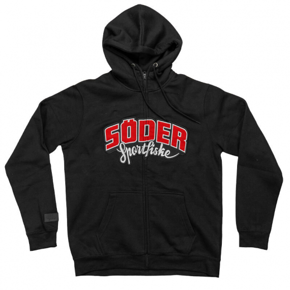 Söder Sportfiske Zip-Hood Black in der Gruppe Kleidung & Schuhe / Kleidung / Pullover / Hoodies bei Sportfiskeprylar.se (SW2083BLSS-Sr)