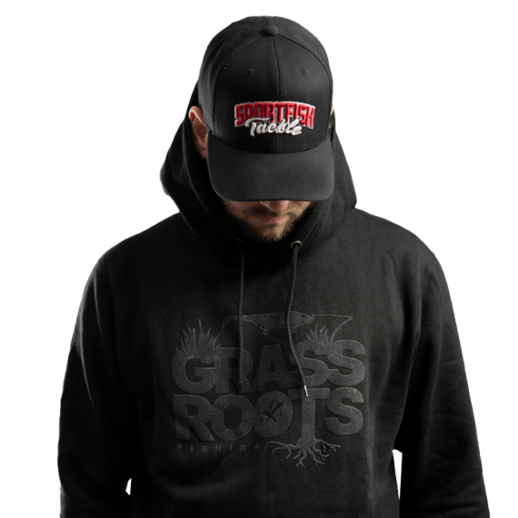 Eastfield Grass Roots Fishing Hoodie Black in der Gruppe Kleidung & Schuhe / Kleidung / Pullover / Hoodies bei Sportfiskeprylar.se (SW2092BLEFL-Mr)