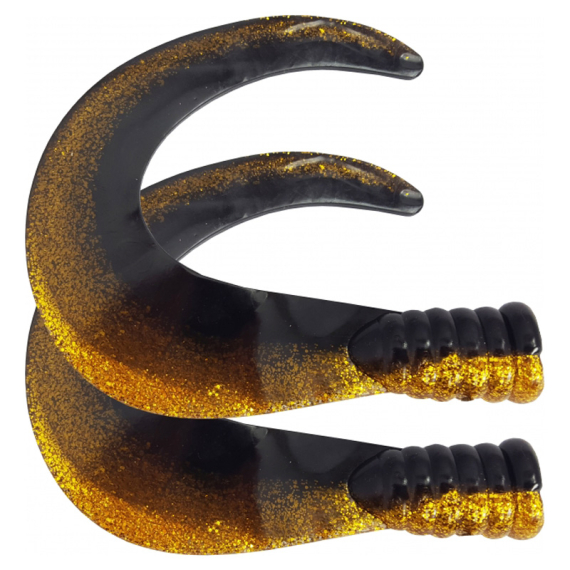 SvartZonker Big Tail (2-pack) - C18 Black/Gold in der Gruppe Köder / Gummiköder / Extra Tails & Curlys bei Sportfiskeprylar.se (SZ101118)
