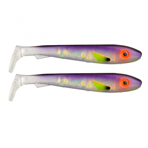 Svartzonker McRubber 21cm (2-pack) - Söder Custom Amazing White Fish Flash in der Gruppe Köder / Gummiköder / Hecht Gummifische bei Sportfiskeprylar.se (SZ101975)
