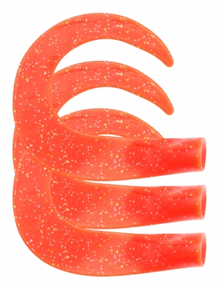 SvartZonker Glide Tail C13 Hot Fl.Red 3-pack in der Gruppe Köder / Gummiköder / Extra Tails & Curlys bei Sportfiskeprylar.se (SZ106413)