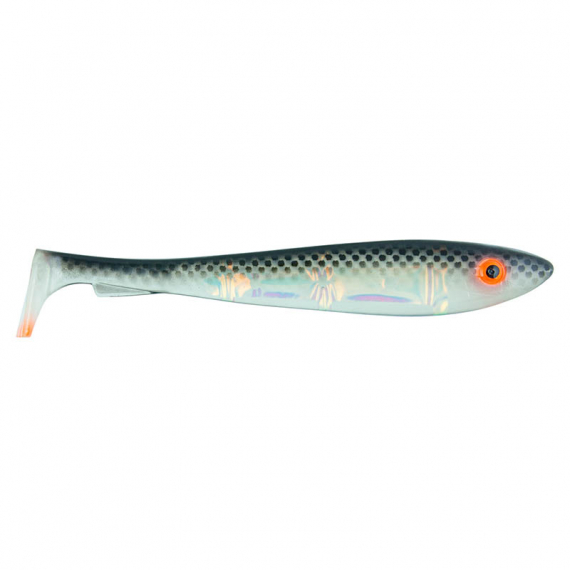 SvartZonker McRubber Flash Shad 23cm (2-pack) - UV Black Back in der Gruppe Köder / Gummiköder / Hecht Gummifische bei Sportfiskeprylar.se (SZ111101)