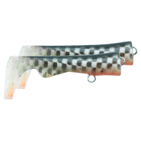 Svartzonker Ugly Louis Junior Paddle Tail (2pcs) - Smokey in der Gruppe Köder / Extra Schaufelschwänze bei Sportfiskeprylar.se (SZ115155)