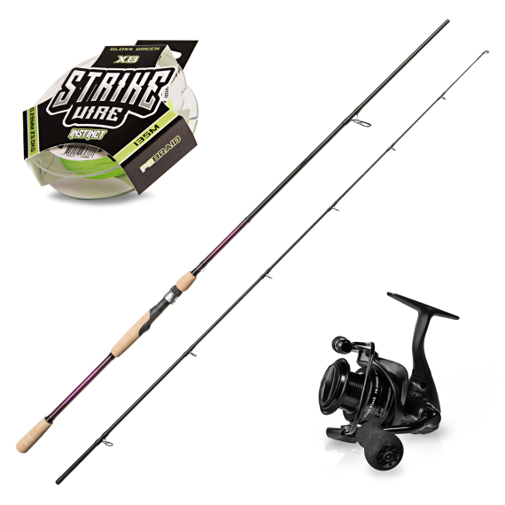 SvartZonker The Force The Wand 8\' 30-110g Pitch Black Spinning Combo in der Gruppe Angelsets / Spinning Sets / Hecht Spinning Combo bei Sportfiskeprylar.se (SZTHEFORCEPITCGBLACK)