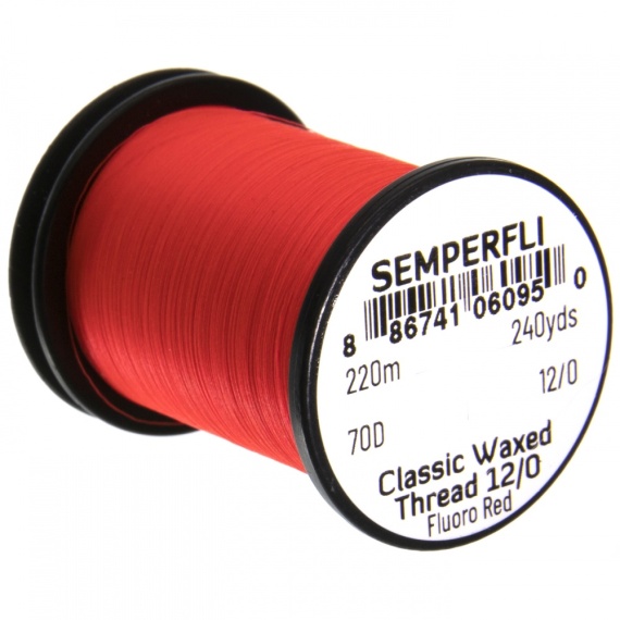 Semperfli Waxed Thread 12/0 - Black in der Gruppe Haken & Zubehör / Fliegenbinden / Fliegenbindematerial / Bindedragt bei Sportfiskeprylar.se (Sem-0300-2000r)