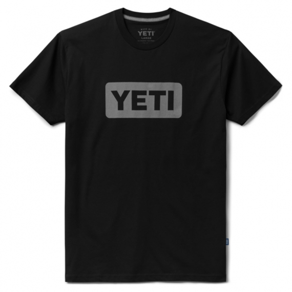Yeti Logo Badge Premium T-Shirt Black in der Gruppe Kleidung & Schuhe / Kleidung / T-shirts bei Sportfiskeprylar.se (T009B-Sr)