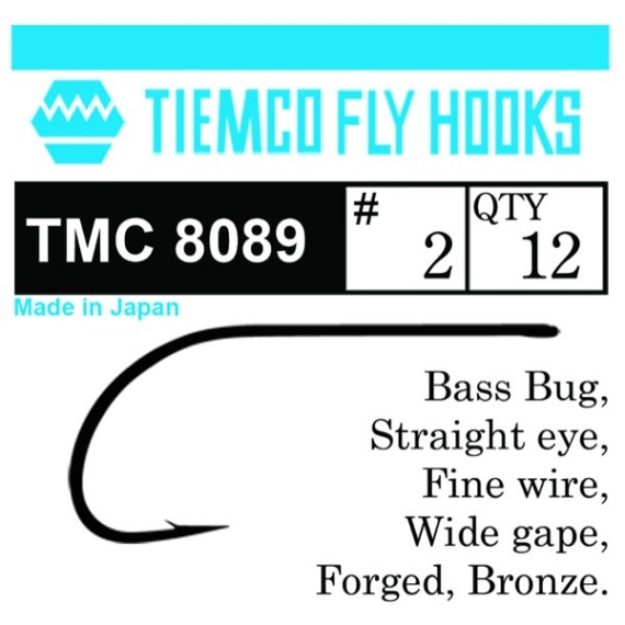 Tiemco 8089 Bass Bug 10-pack in der Gruppe Haken & Zubehör / Haken / Fliegenbindenhaken bei Sportfiskeprylar.se (T8089-2r)
