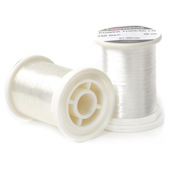 Textreme Power Thread White 100m in der Gruppe Haken & Zubehör / Fliegenbinden / Fliegenbindematerial / Bindedragt bei Sportfiskeprylar.se (TE-SPTME-01r)