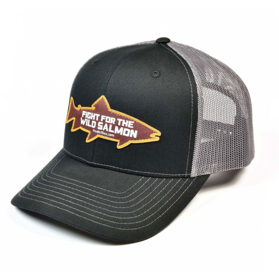 Frödin \'Wild Salmon\' Trucker Hat – Black/Grey in der Gruppe Kleidung & Schuhe / Kappen & Kopfbedeckungen / Caps / Trucker-Kappen bei Sportfiskeprylar.se (TH-FBG)