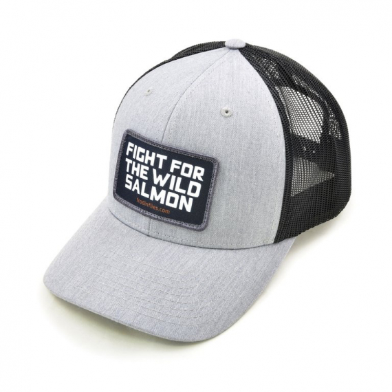 Frödin Flies Light Grey/Black Wild Salmon Trucker Hat in der Gruppe Kleidung & Schuhe / Kappen & Kopfbedeckungen / Caps / Trucker-Kappen bei Sportfiskeprylar.se (TH-WGB)