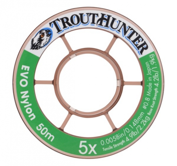 Trout Hunter Nylon EVO Tippet 3X | 0,205 mm (50 meter) in der Gruppe Haken & Zubehör / Vorfächer & Vorfachmaterial / Vorfachmaterial / Vorfachmaterial Fliegenfischen bei Sportfiskeprylar.se (TH50208)