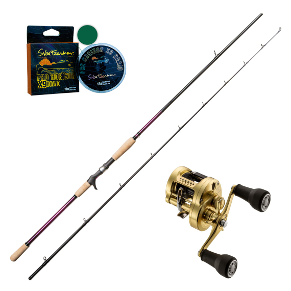 SvartZonker The Force The Deep and Dirty 9\' 60-240g Calcutta Conquest Combo in der Gruppe Angelsets / Baitcast Sets / Baitcast Set Hecht bei Sportfiskeprylar.se (THEFORCECONQUEST)