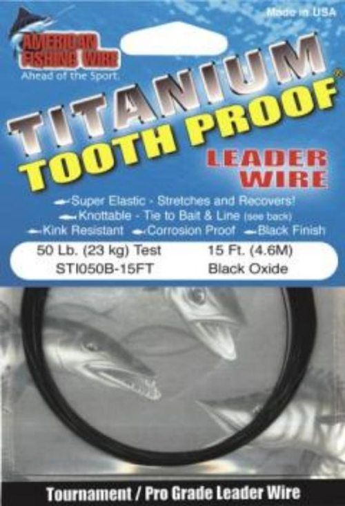 AFW - Titanium Tooth Proof Single Strand, Vorfachmaterial in der Gruppe Haken & Zubehör / Vorfächer & Vorfachmaterial / Vorfachmaterial / Wire bei Sportfiskeprylar.se (TITANIUMTPr)