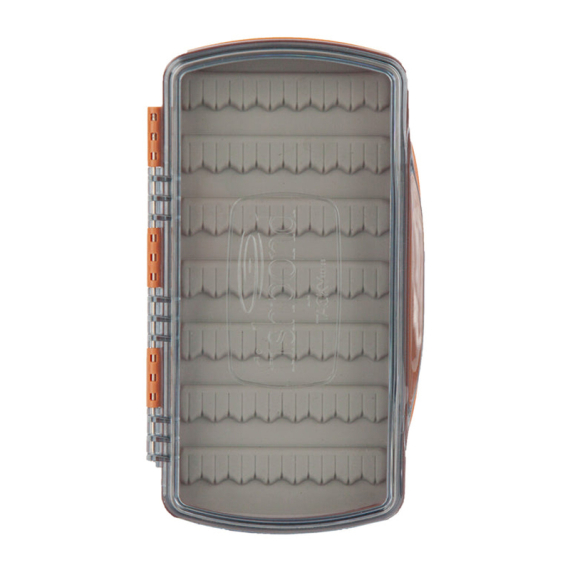 Tacky Pescador Fly Box Medium Clear - Burnt Orange in der Gruppe Aufbewahrung / Boxen & Dosen / Fliegenboxen bei Sportfiskeprylar.se (TPFB-M-C-BO)