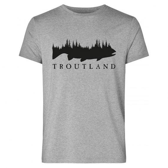 Troutland Men´s 100% Cotton Grey t-shirt in der Gruppe Kleidung & Schuhe / Kleidung / T-shirts bei Sportfiskeprylar.se (TS2000-TGREY-Sr)