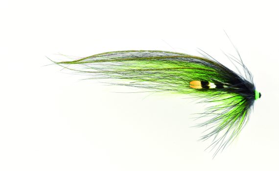 Frödin TTT Nobody Series - Black Green Helmet in der Gruppe Köder / Fliegen / Lachsfliegen bei Sportfiskeprylar.se (TSBGr)