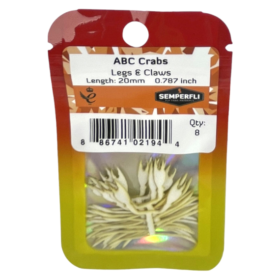 Semperfli ABC Crab Legs & Claws Skeletons - 20mm in der Gruppe Haken & Zubehör / Fliegenbinden / Fliegenbindematerial / Tails & Schwänze bei Sportfiskeprylar.se (UCBC020NATr)