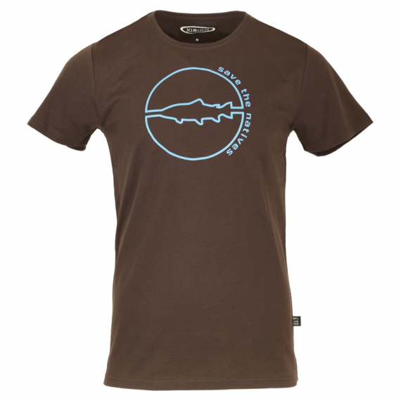 Vision Save The Natives T-shirt, Brown in der Gruppe Kleidung & Schuhe / Kleidung / T-shirts bei Sportfiskeprylar.se (V3031-Mr)